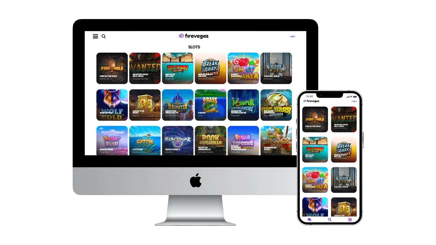 FireVegas Casino-sovelluksen kuvakaappaus